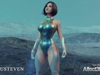 Obese Bosom Angelita fucked przez potwora w animacji 3D